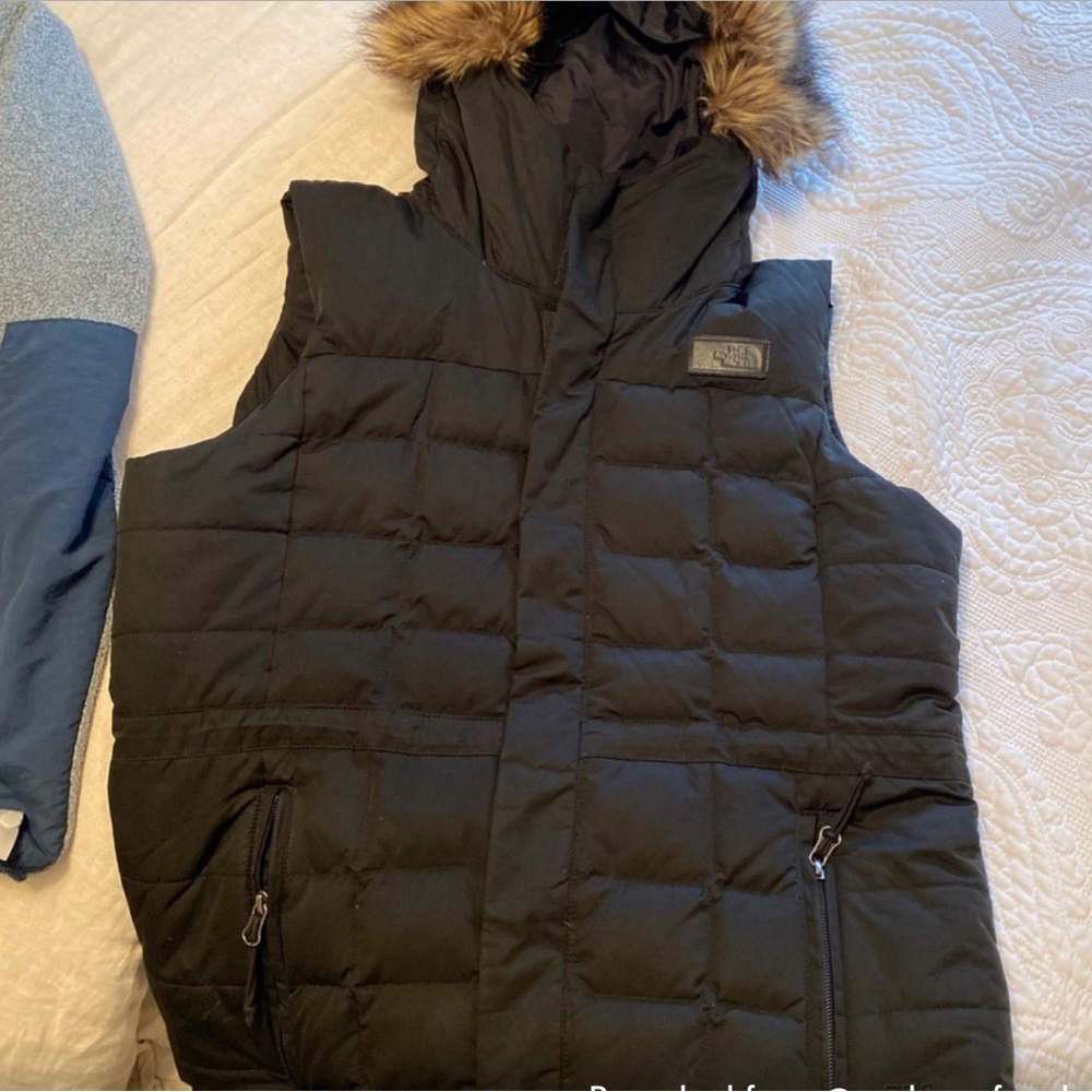 North face fur vest